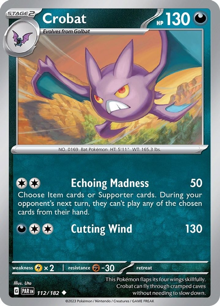 SV04: Paradox Rift (PAR) - Crobat (#112/182, Uncommon) ()