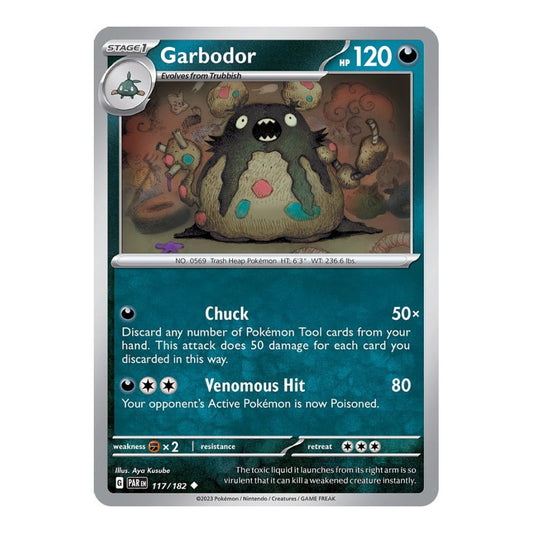 SV04: Paradox Rift (PAR) - Garbodor 117 182 (#117/182) (Near Mint)
