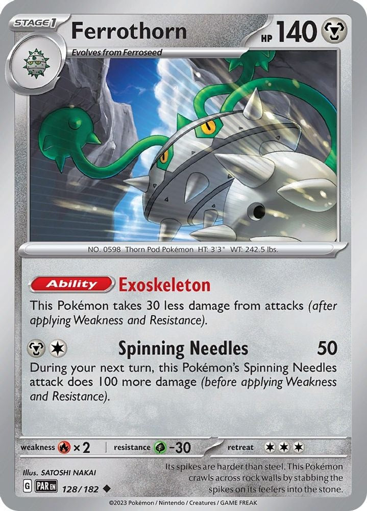 SV04: Paradox Rift (PAR) - Ferrothorn - 128/182 (#128/182, Uncommon) ()