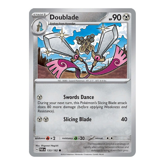 SV04: Paradox Rift (PAR) - Doublade 133 182 (#133/182) (Near Mint)