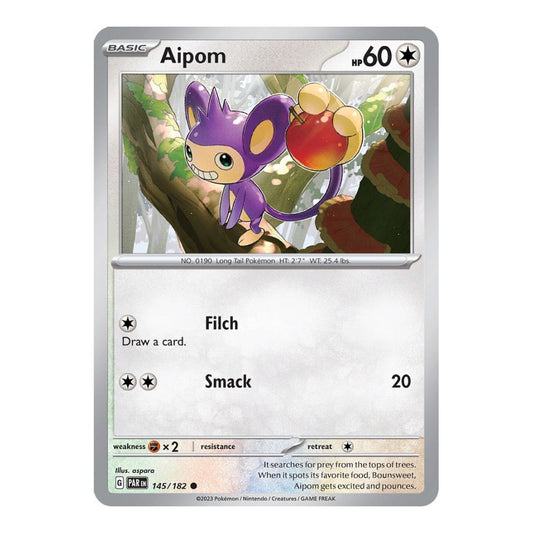 SV04: Paradox Rift (PAR) - Aipom 145 182 (#145/182) (Near Mint)
