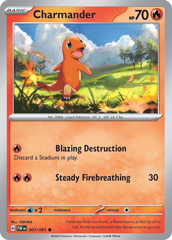 SV: Paldean Fates (PAF) - Charmander - 007/091 (#007/091, Common)