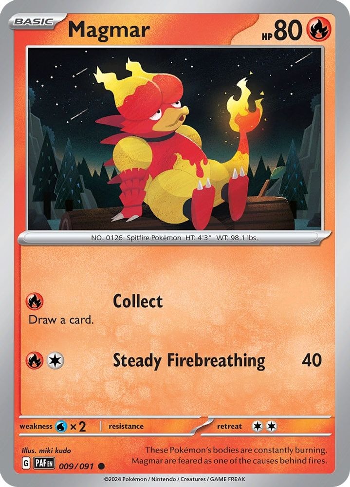 SV: Paldean Fates (PAF) - Magmar (#009/091, Common) ()