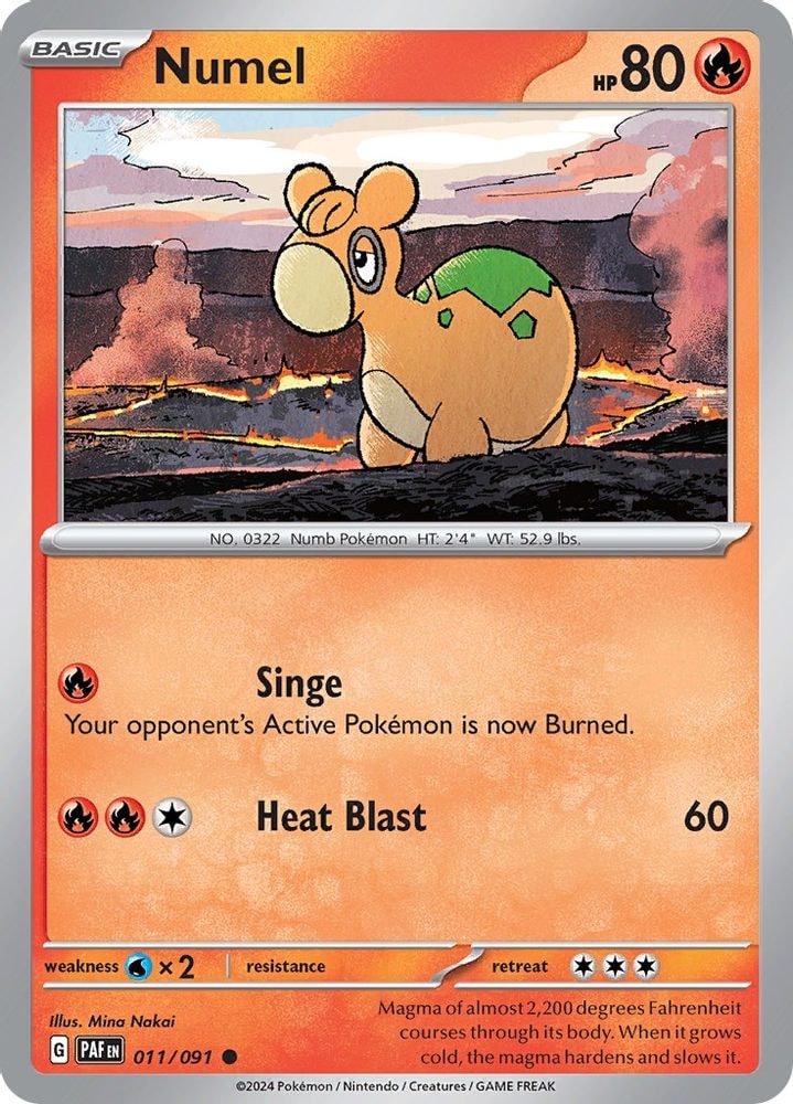 SV: Paldean Fates (PAF) - Numel (#011/091, Common) ()