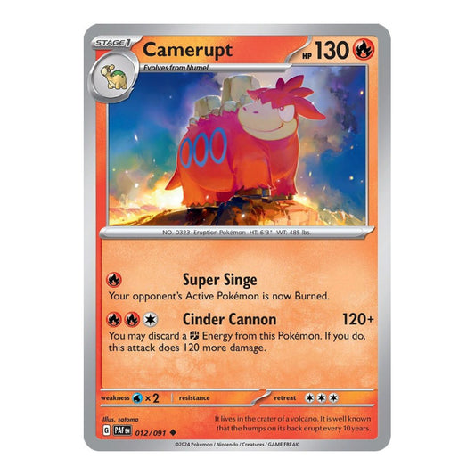 SV: Paldean Fates (PAF) - Camerupt (#012/091) (Near Mint)