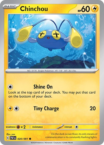 SV: Paldean Fates (PAF) - Chinchou (#020/091, Common) ()