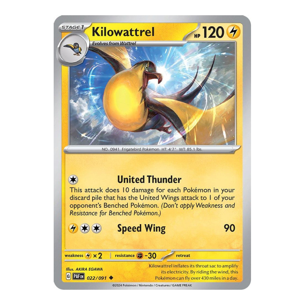 SV: Paldean Fates (PAF) - Kilowattrel 022 091 (#022/091)
