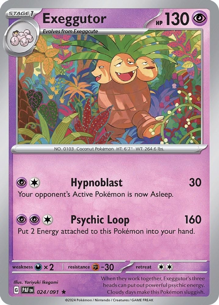 SV: Paldean Fates (PAF) - Exeggutor (#024/091, Rare) ()