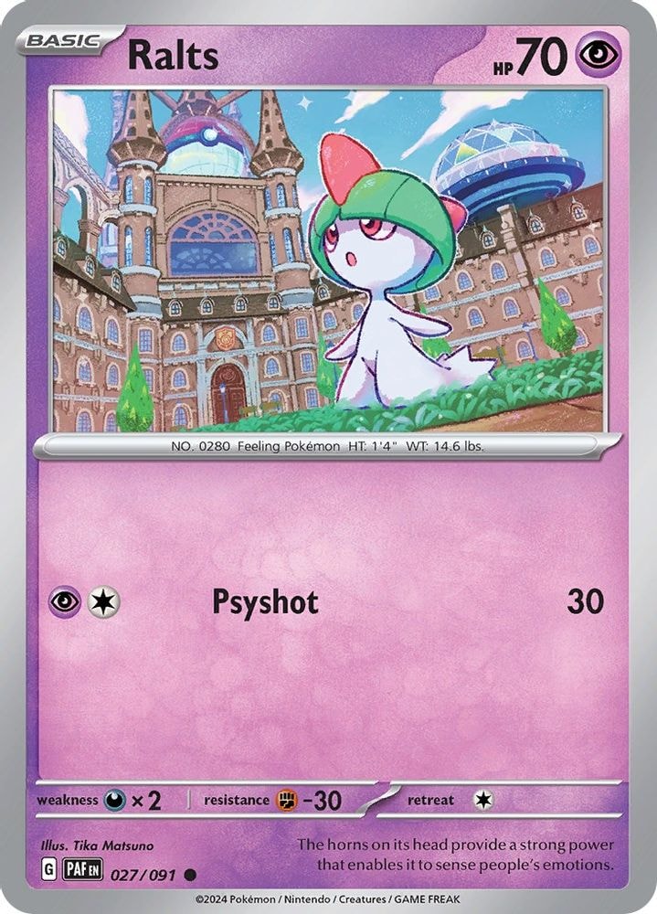 SV: Paldean Fates (PAF) - Ralts - 027/091 (#027/091, Common) ()
