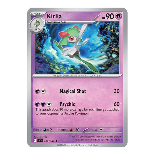 SV: Paldean Fates (PAF) - Kirlia 028 091 (#028/091) (Near Mint)