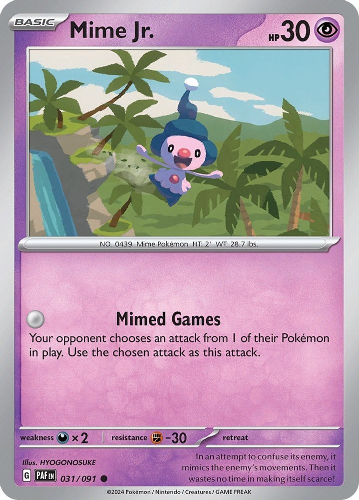 SV: Paldean Fates (PAF) - Mime Jr. - 031/091 (#031/091, Common) ()