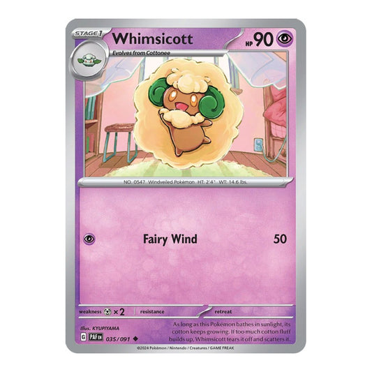 SV: Paldean Fates (PAF) - Whimsicott (#035/091)