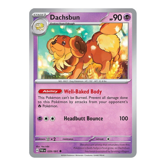 SV: Paldean Fates (PAF) - Dachsbun 039 091 (#039/091) (Near Mint)