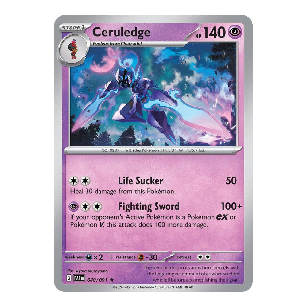 SV: Paldean Fates (PAF) - Ceruledge 040 091 (#040/091) (Near Mint)