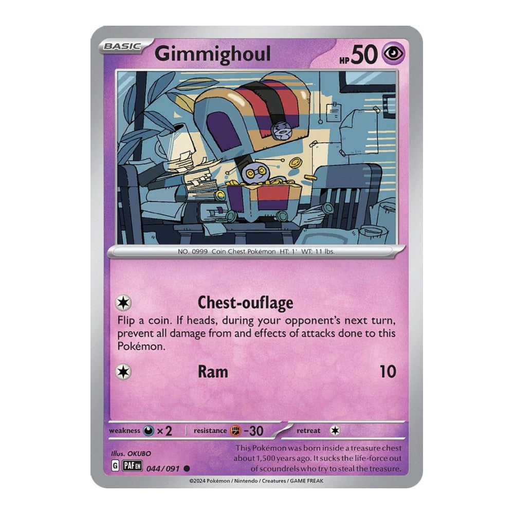 SV: Paldean Fates (PAF) - Gimmighoul (#044/091) (Near Mint)