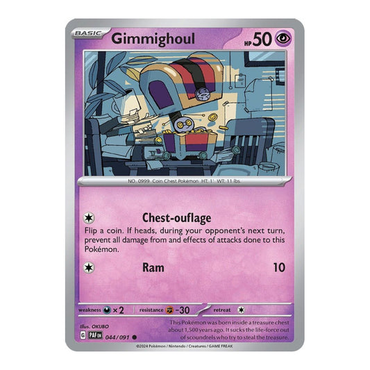 SV: Paldean Fates (PAF) - Gimmighoul (#044/091) (Near Mint)