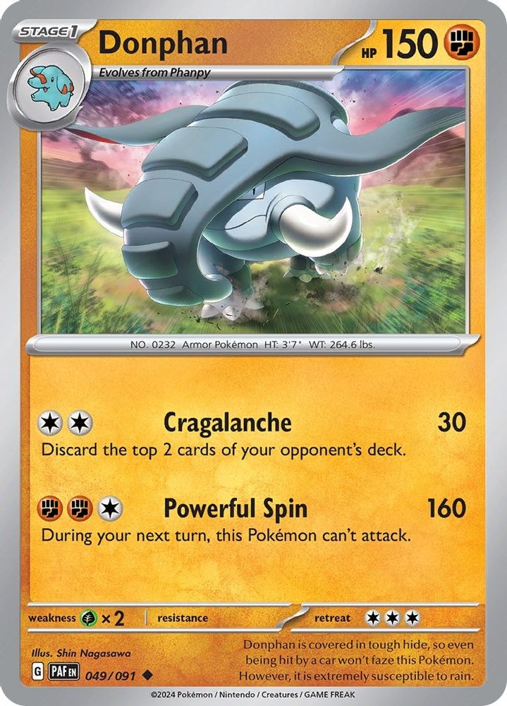 SV: Paldean Fates (PAF) - Donphan (#049/091, Uncommon) ()