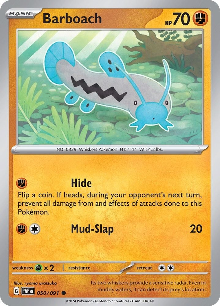 SV: Paldean Fates (PAF) - Barboach (#050/091, Common) ()