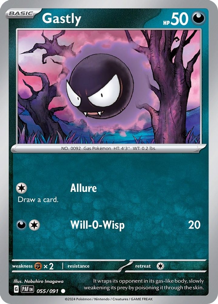 SV: Paldean Fates (PAF) - Gastly (#055/091, Common)