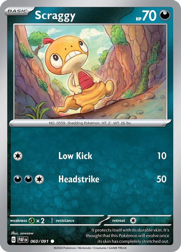 SV: Paldean Fates (PAF) - Scraggy (#060/091, Common) ()