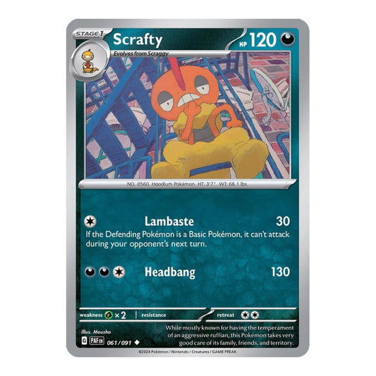 SV: Paldean Fates (PAF) - Scrafty (#061/091)