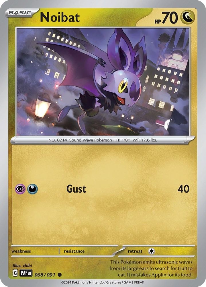 SV: Paldean Fates (PAF) - Noibat - 068/091 (#068/091, Common) ()