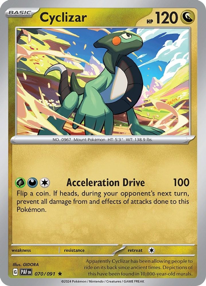 SV: Paldean Fates (PAF) - Cyclizar - 070/091 (#070/091, Rare)