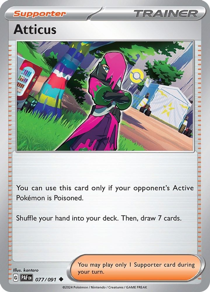 SV: Paldean Fates (PAF) - Atticus (#077/091, Uncommon) ()