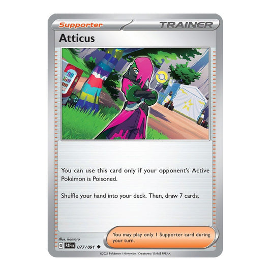 SV: Paldean Fates (PAF) - Atticus (#077/091) (Near Mint)