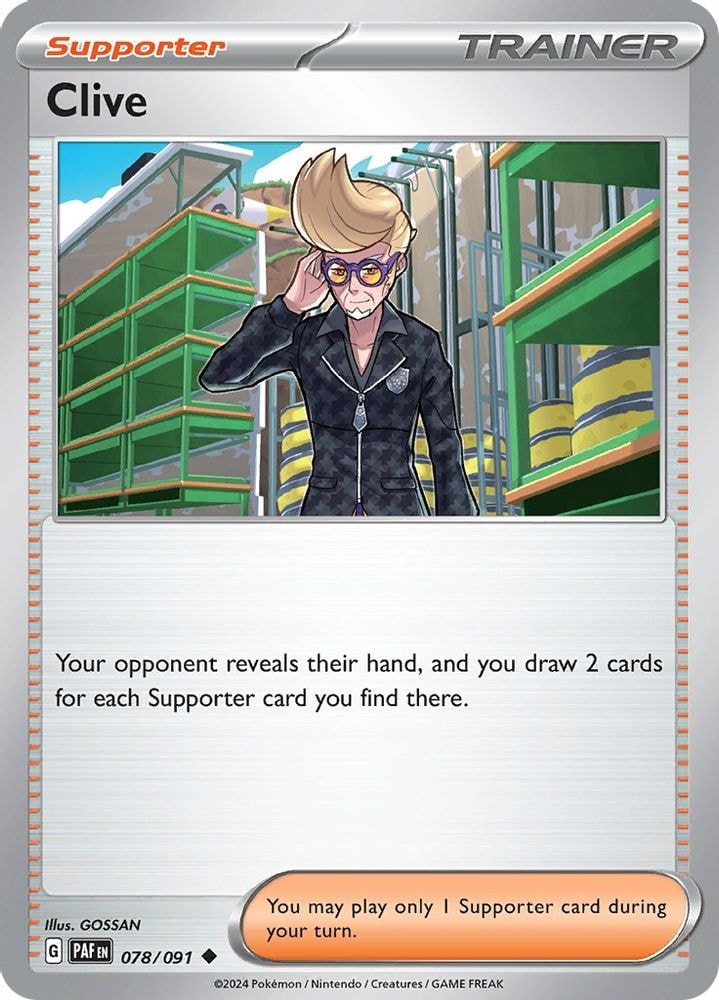SV: Paldean Fates (PAF) - Clive - 078/091 (#078/091, Uncommon) ()