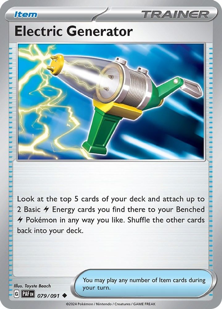 SV: Paldean Fates (PAF) - Electric Generator (#079/091, Uncommon) ()