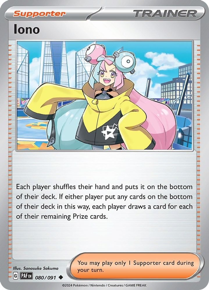 SV: Paldean Fates (PAF) - Iono - 080/091 (#080/091, Uncommon) ()