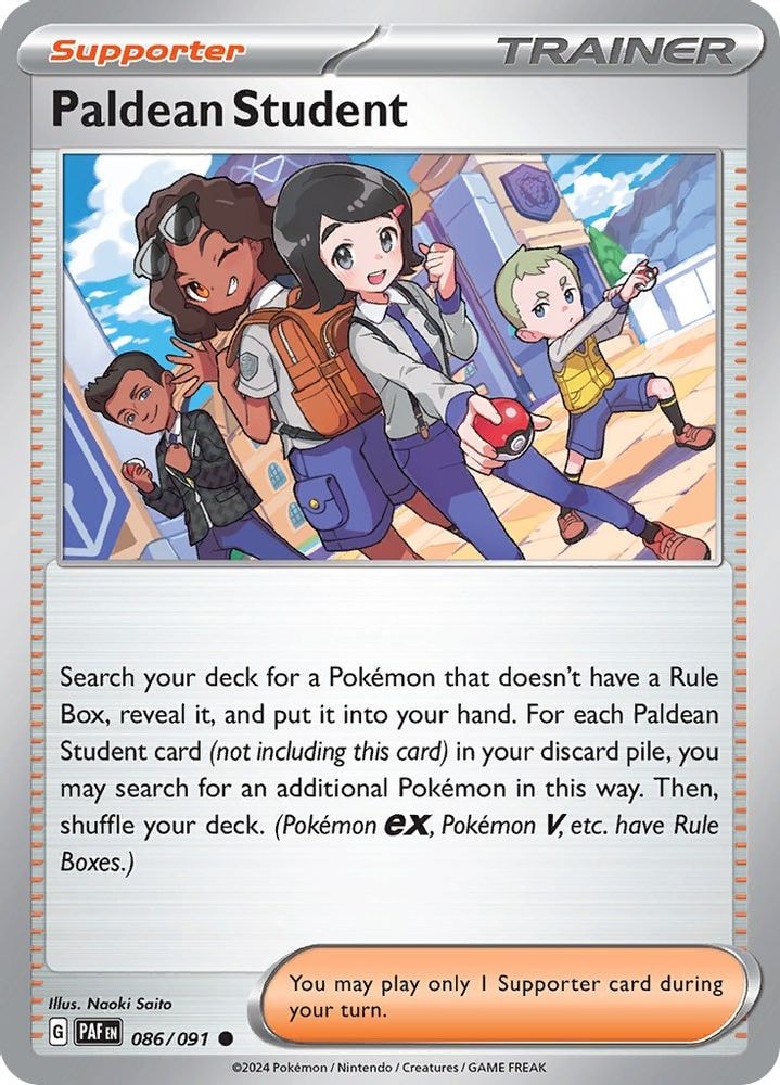 SV: Paldean Fates (PAF) - Paldean Student - 086/091 (#086/091, Common) ()