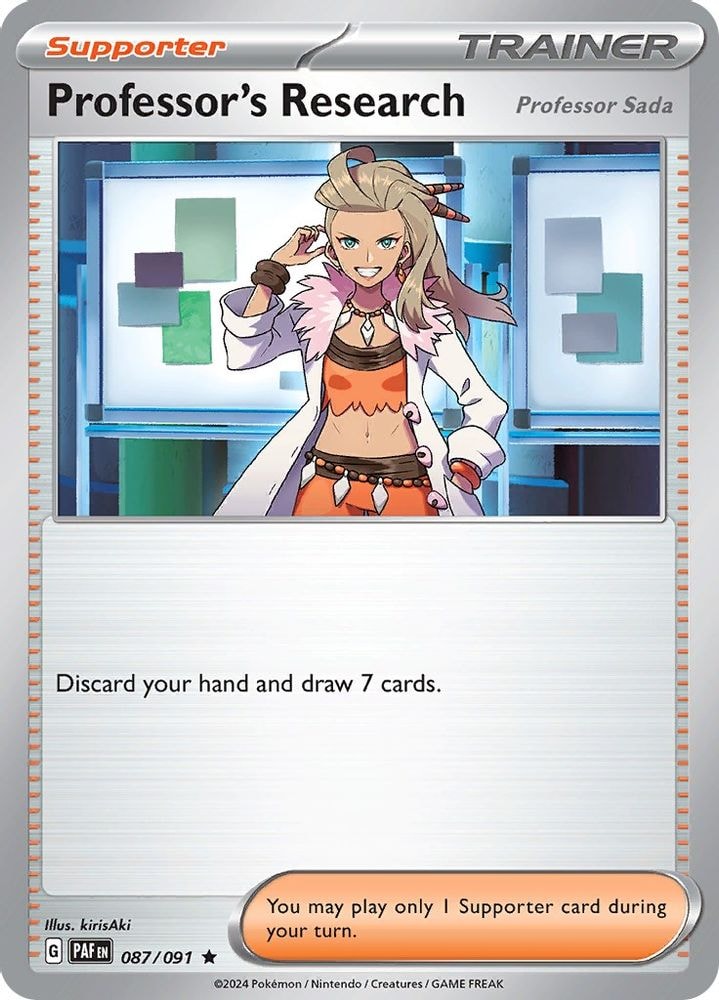 SV: Paldean Fates (PAF) - Professor's Research [Professor Sada] - 087/091 (#087/091, Rare) ()