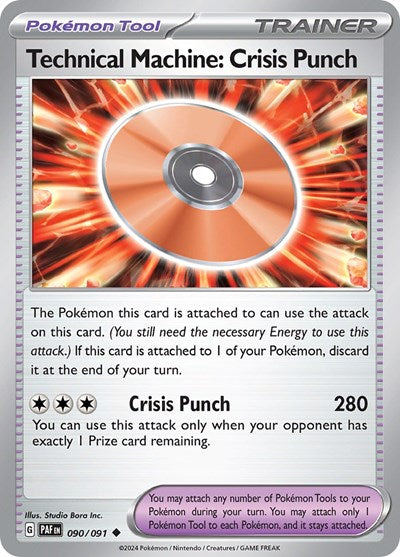 SV: Paldean Fates (PAF) - Technical Machine: Crisis Punch (#090/091, Uncommon) ()