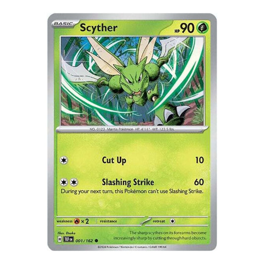 SV05: Temporal Forces (TEF) - Scyther (#001/162) (Near Mint)