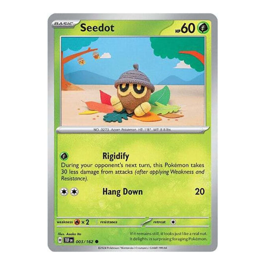 SV05: Temporal Forces (TEF) - Seedot (#003/162) (Near Mint)