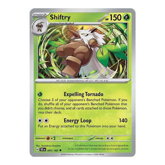 SV05: Temporal Forces (TEF) - Shiftry 005 162 (#005/162) (Near Mint)