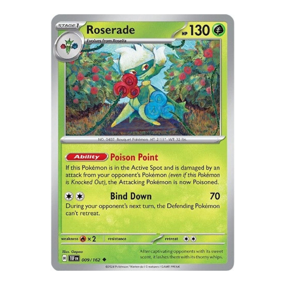 SV05: Temporal Forces (TEF) - Roserade (#009/162) (Near Mint)