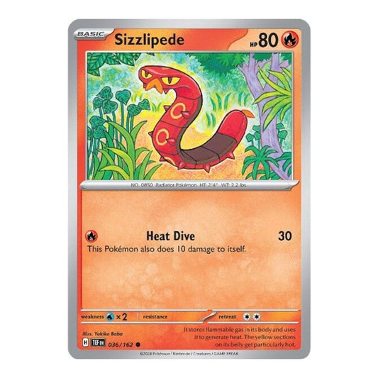 SV05: Temporal Forces (TEF) - Sizzlipede (#036/162) (Near Mint)