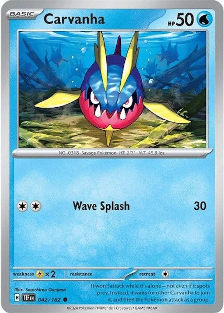 SV05: Temporal Forces (TEF) - Carvanha (#042/162, Common)