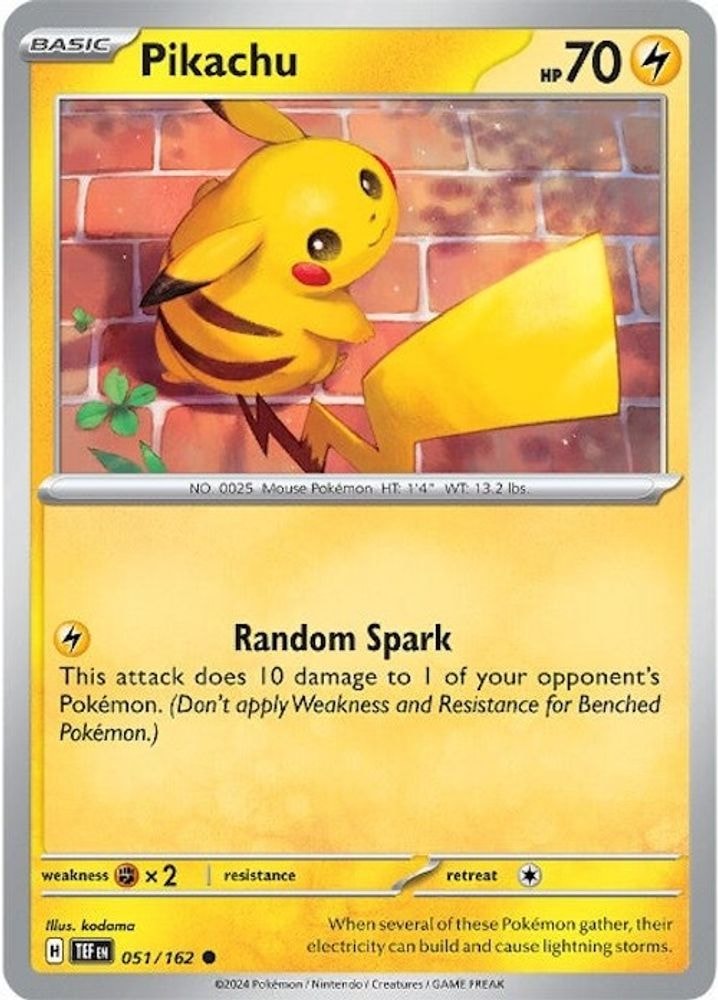 SV05: Temporal Forces (TEF) - Pikachu (#051/162, Common)