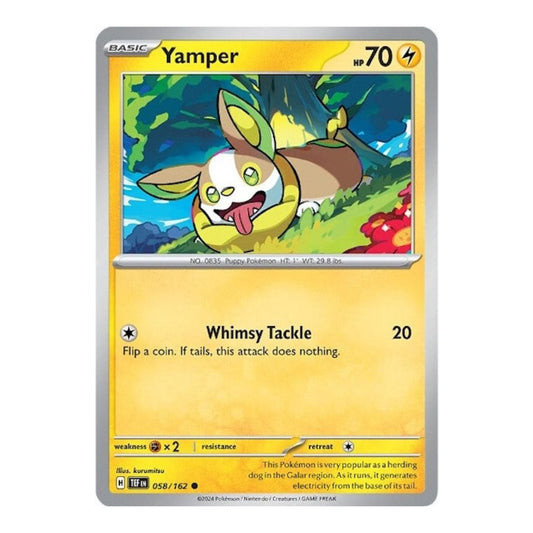 SV05: Temporal Forces (TEF) - Yamper (#058/162) (Near Mint)