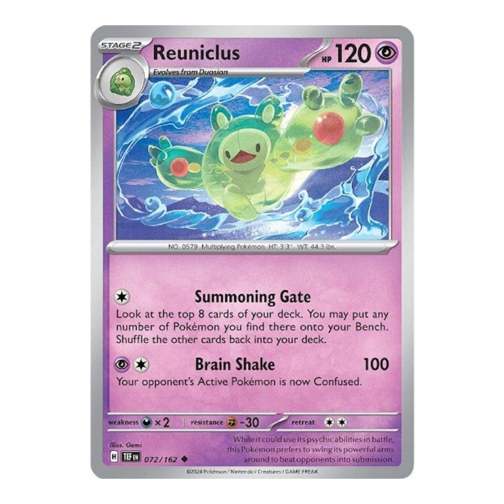 SV05: Temporal Forces (TEF) - Reuniclus 072 162 (#072/162) (Near Mint)