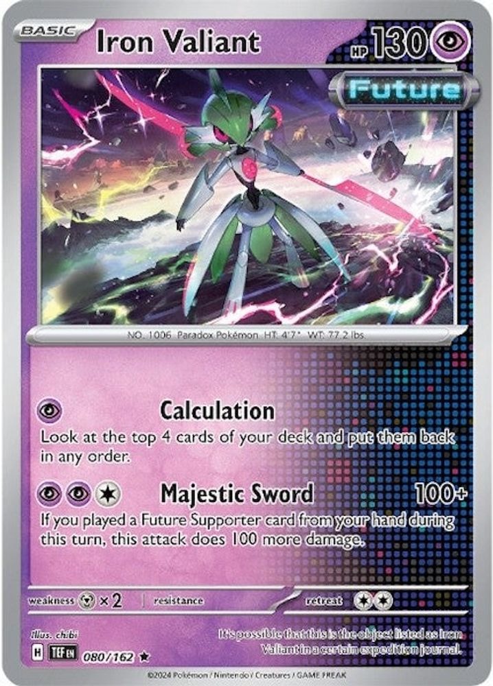 SV05: Temporal Forces (TEF) - Iron Valiant - 080/162 (#080/162, Rare)
