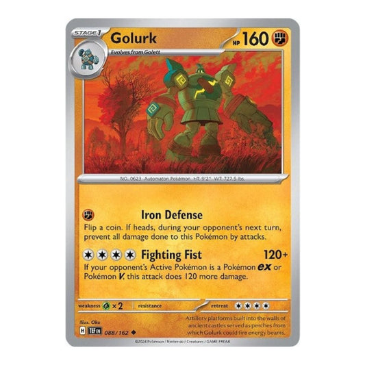 SV05: Temporal Forces (TEF) - Golurk (#088/162) (Near Mint)