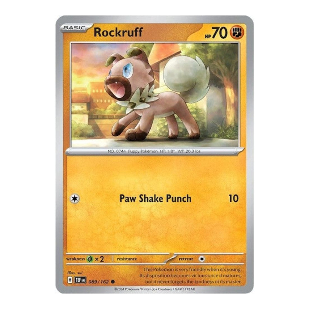 SV05: Temporal Forces (TEF) - Rockruff (#089/162) (Near Mint)