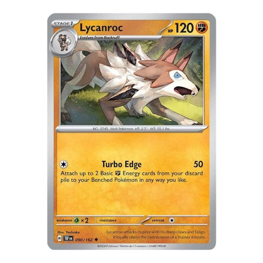 SV05: Temporal Forces (TEF) - Lycanroc (#090/162) (Near Mint)