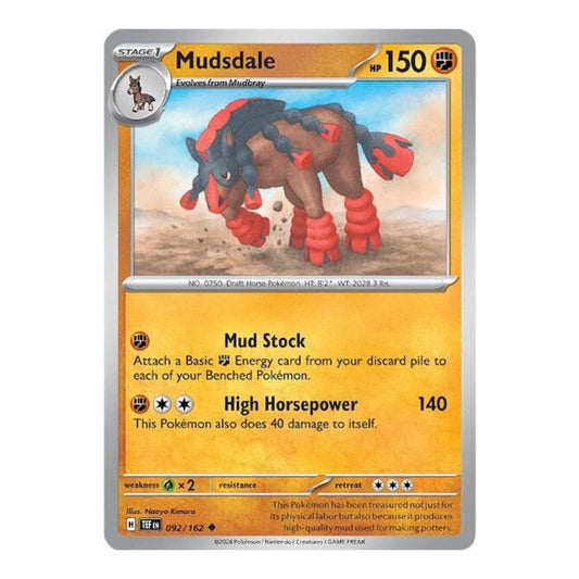 SV05: Temporal Forces (TEF) - Mudsdale 092 162 (#092/162) (Near Mint)