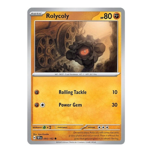 SV05: Temporal Forces (TEF) - Rolycoly (#093/162) (Near Mint)